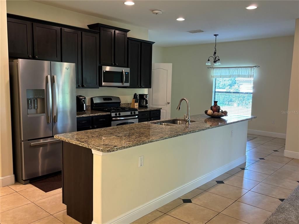 Interior, Kitchen, Pendant Lights, Recessed Lighting, Stainless Steel Appliances