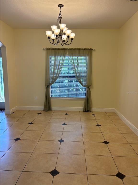 Chandelier, Empty room, Interior