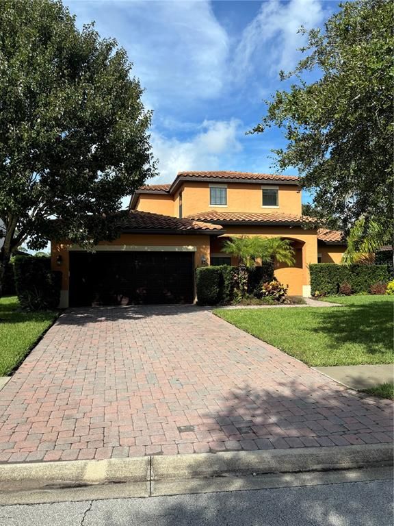 Attached, Backyard, Exterior, Facade, Mediterranean