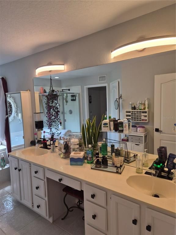 Bathroom, Dual Sink Vanities, Glass Shower, Interior