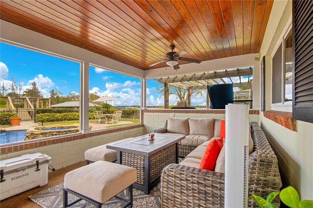 Interior, Living room, Sun Room, Wooden Ceilings