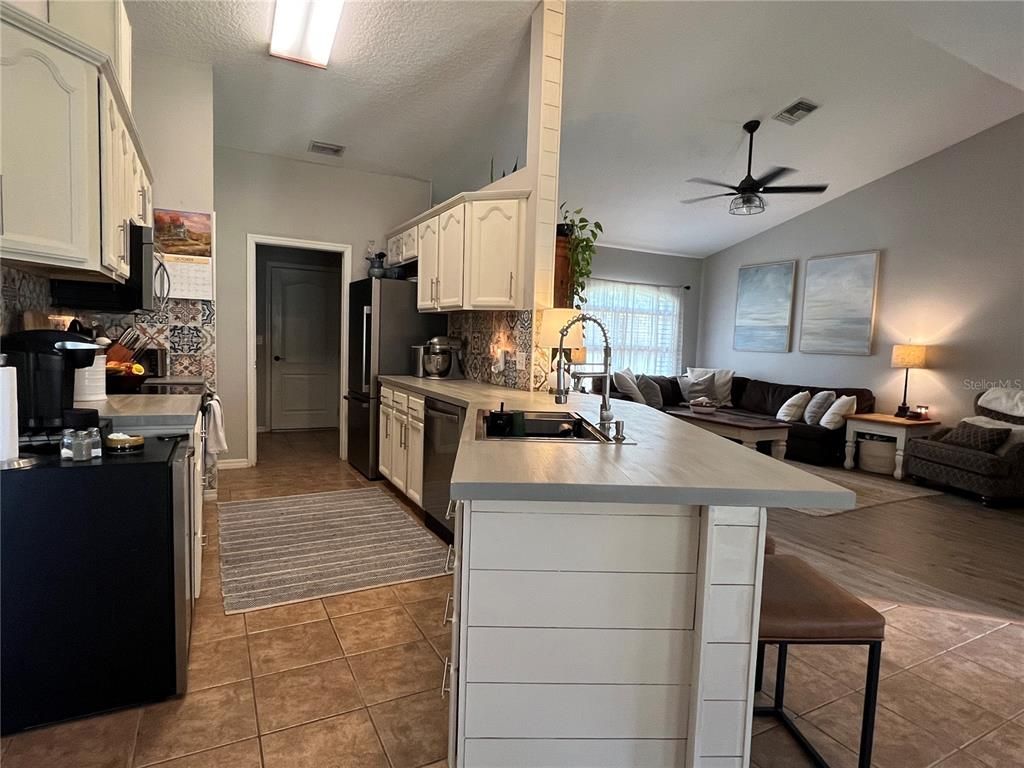 Interior, Kitchen, Living room