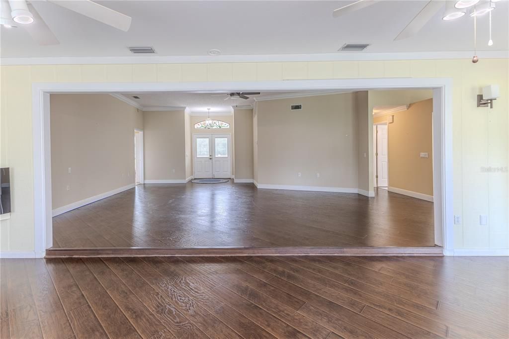 Empty room, Interior, Wood Texture Flooring
