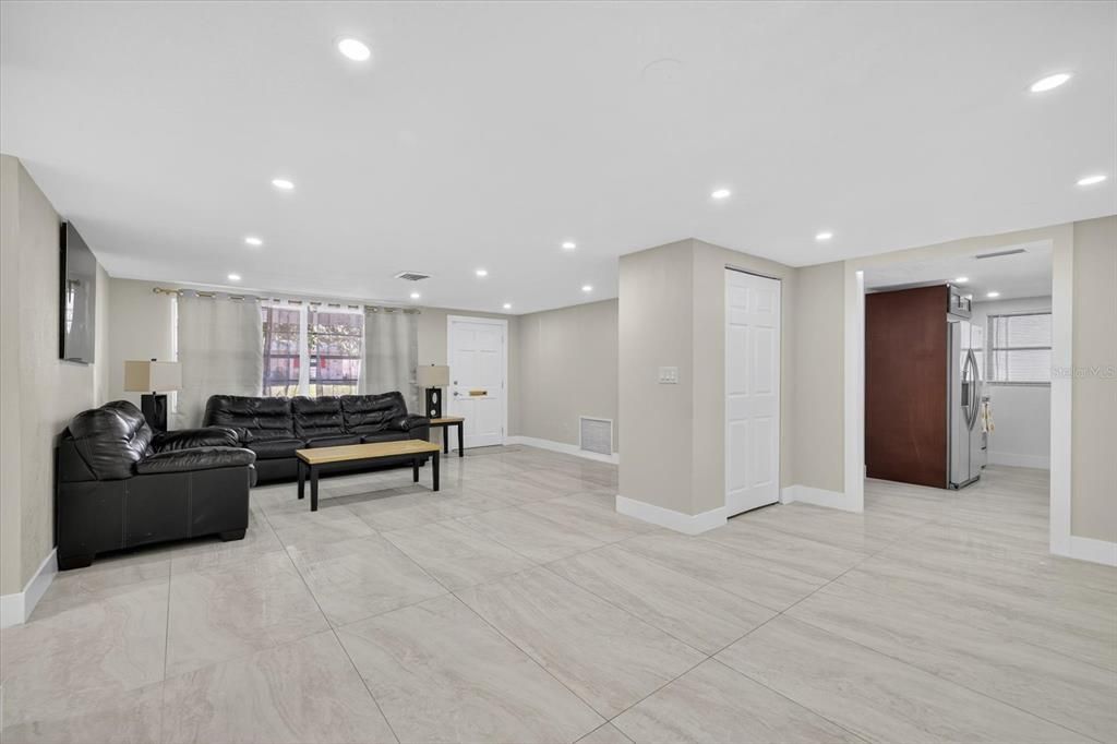 Interior, Living room, Recessed Lighting