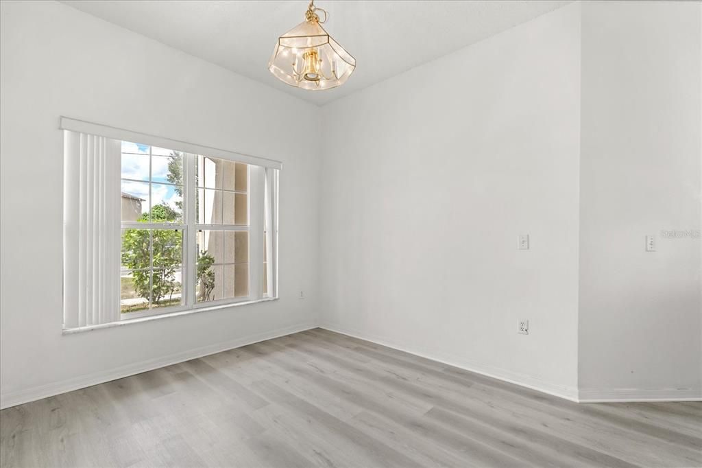Chandelier, Empty room, Interior, Wood Texture Flooring