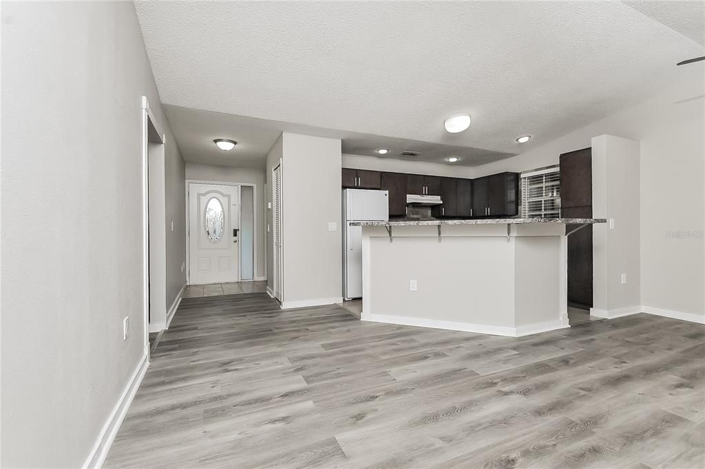 Interior, Kitchen, Wood Texture Flooring