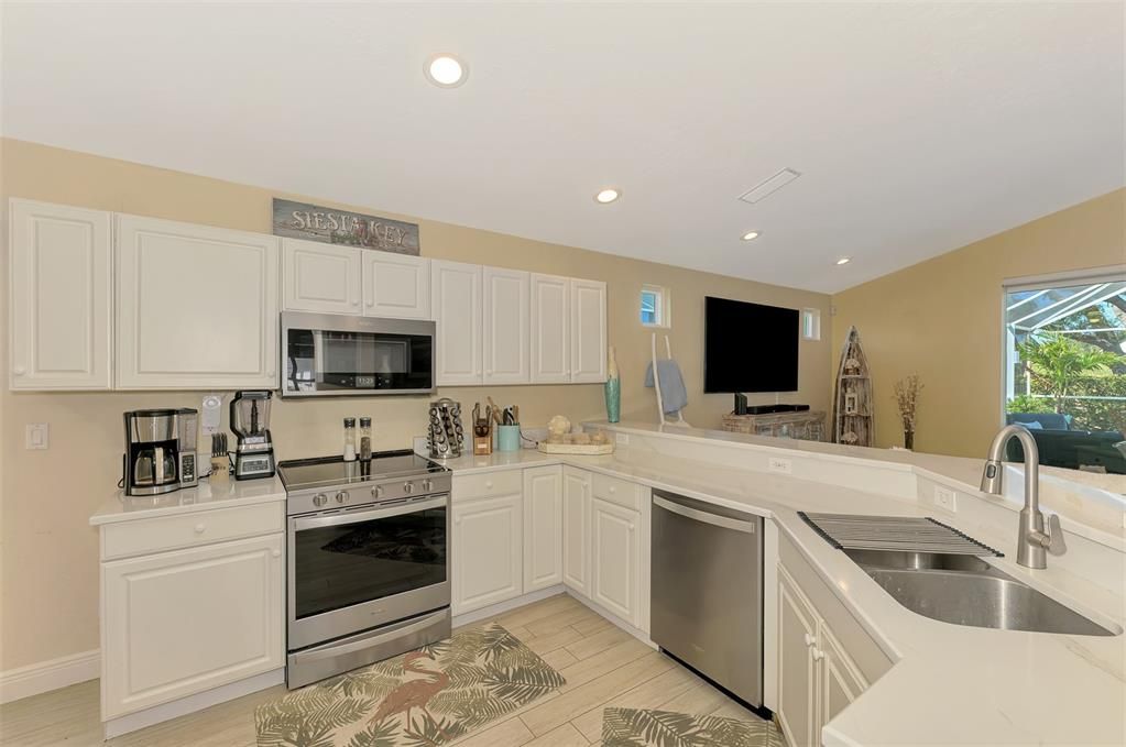 Interior, Kitchen, Recessed Lighting, Stainless Steel Appliances