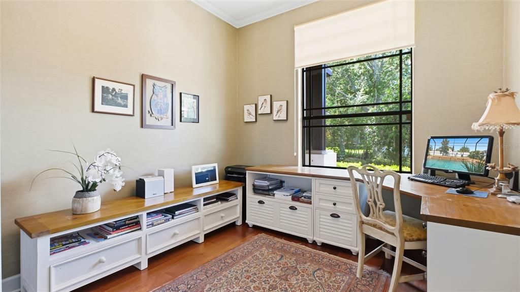 Home Office, Interior, Wood Texture Flooring