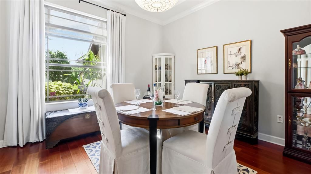 Dining room, Interior, Wood Texture Flooring
