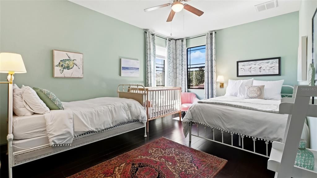 Bedroom, Interior, Wood Texture Flooring