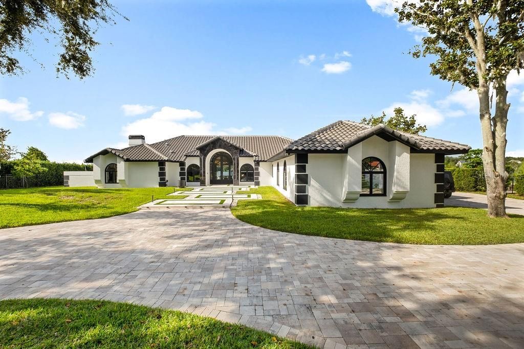 Backyard, Exterior, Facade, Mediterranean