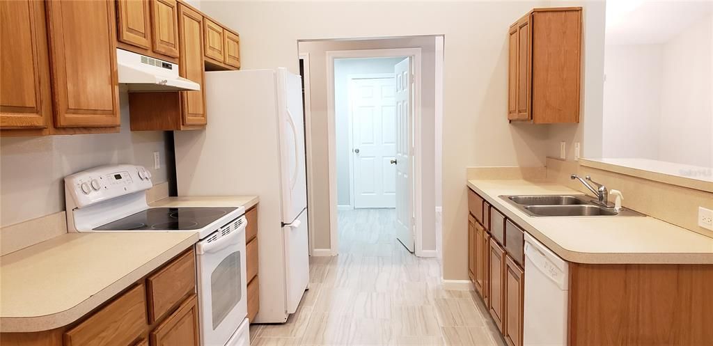 Interior, Kitchen, Wood Texture Flooring