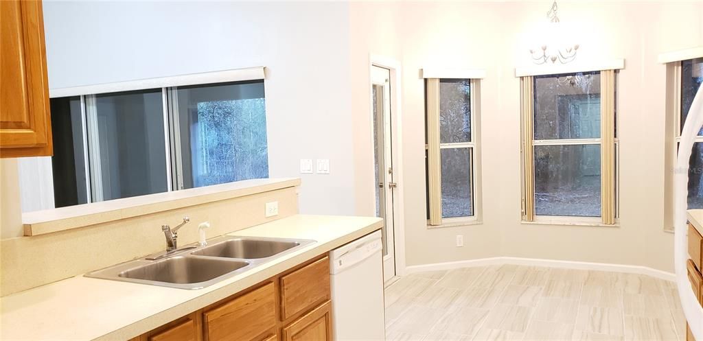 Interior, Kitchen, Wood Texture Flooring