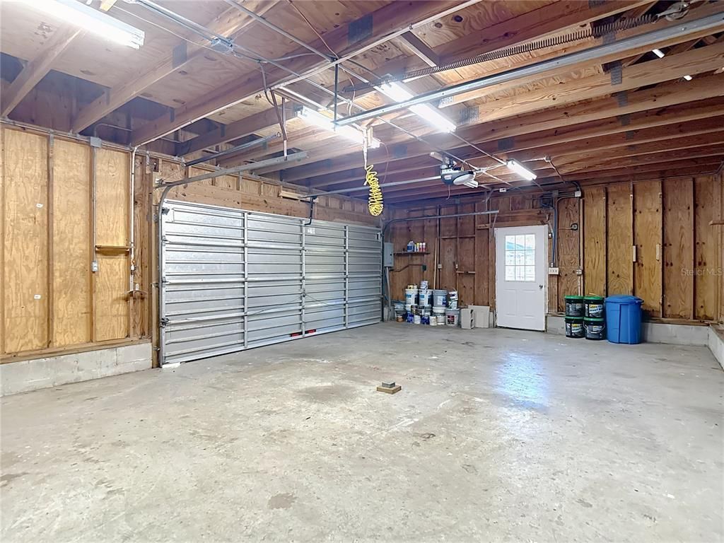 Garage, Interior, Wooden Beams, Wooden Walls