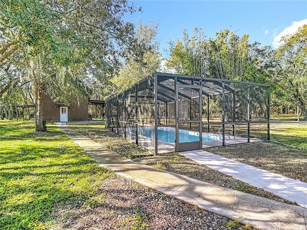 Backyard, Exterior, Tennis Courts