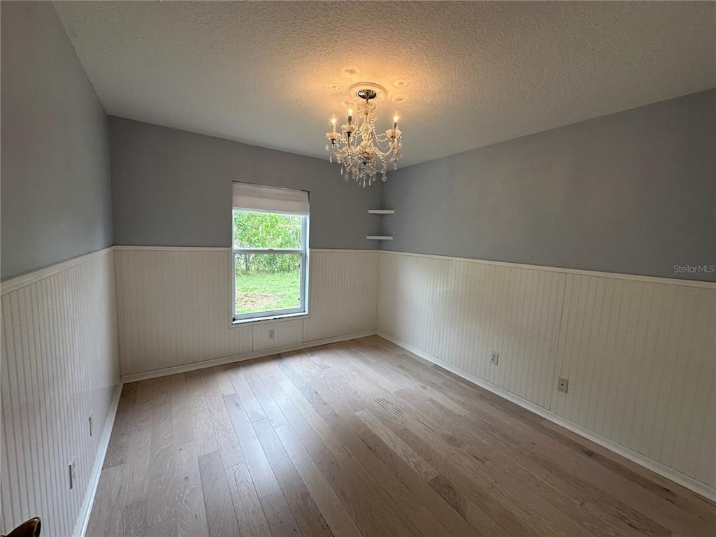 Chandelier, Empty room, Interior, Wood Texture Flooring