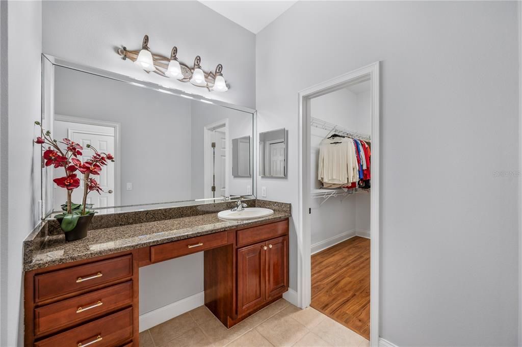 Bathroom, Dual Sink Vanities, Interior, Wood Texture Flooring