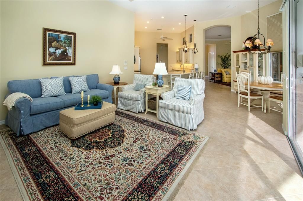 Dining room, Interior, Kitchen, Living room, Pendant Lights, Recessed Lighting