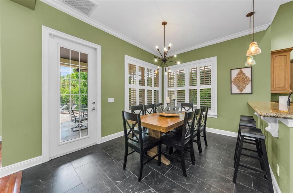 Dining room, Interior, Pendant Lights