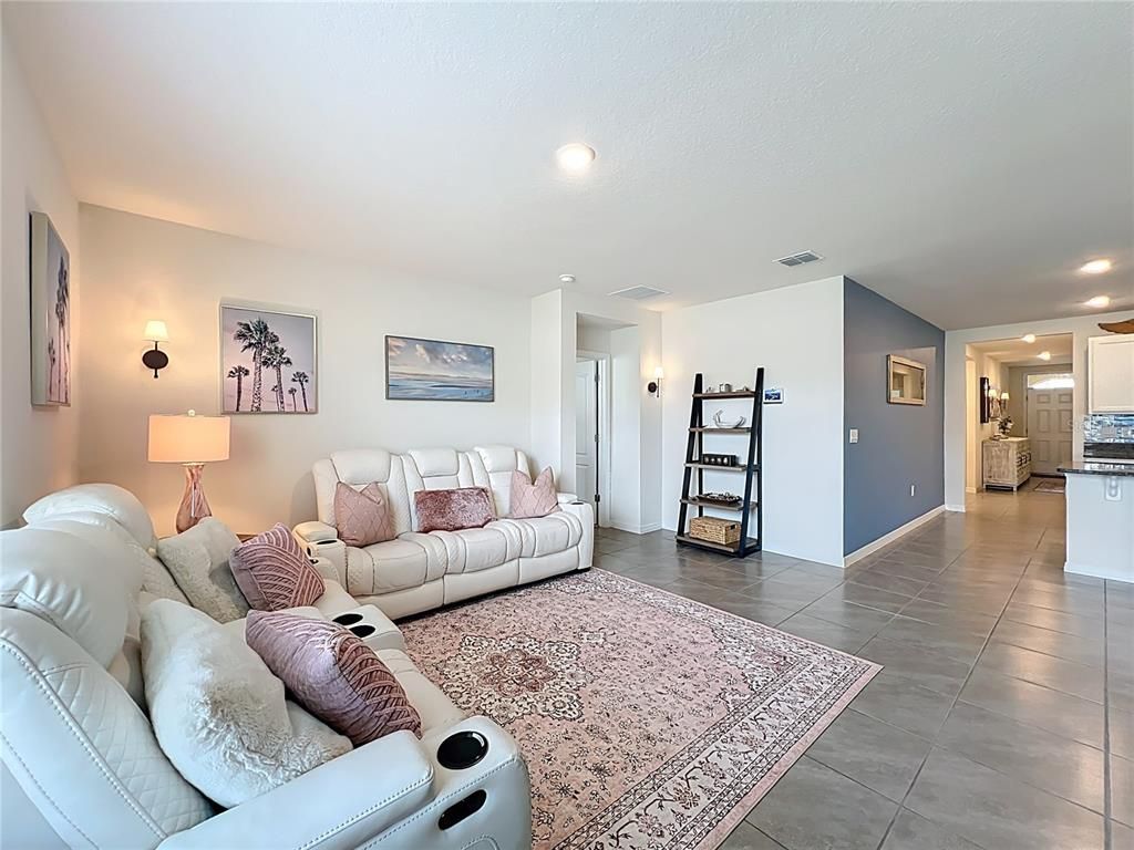 Interior, Kitchen, Living room, Recessed Lighting