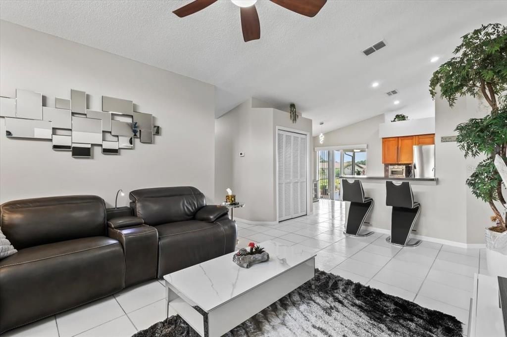 Interior, Kitchen, Living room, Recessed Lighting