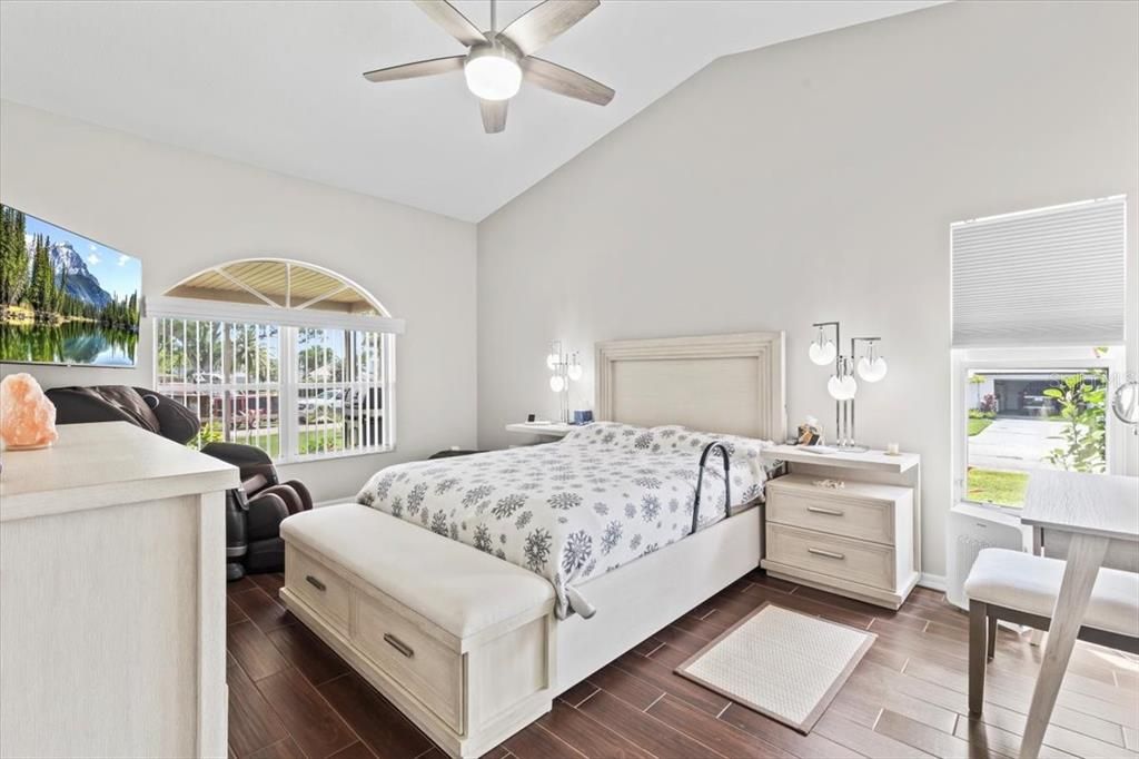 Bedroom, Interior, Wood Texture Flooring