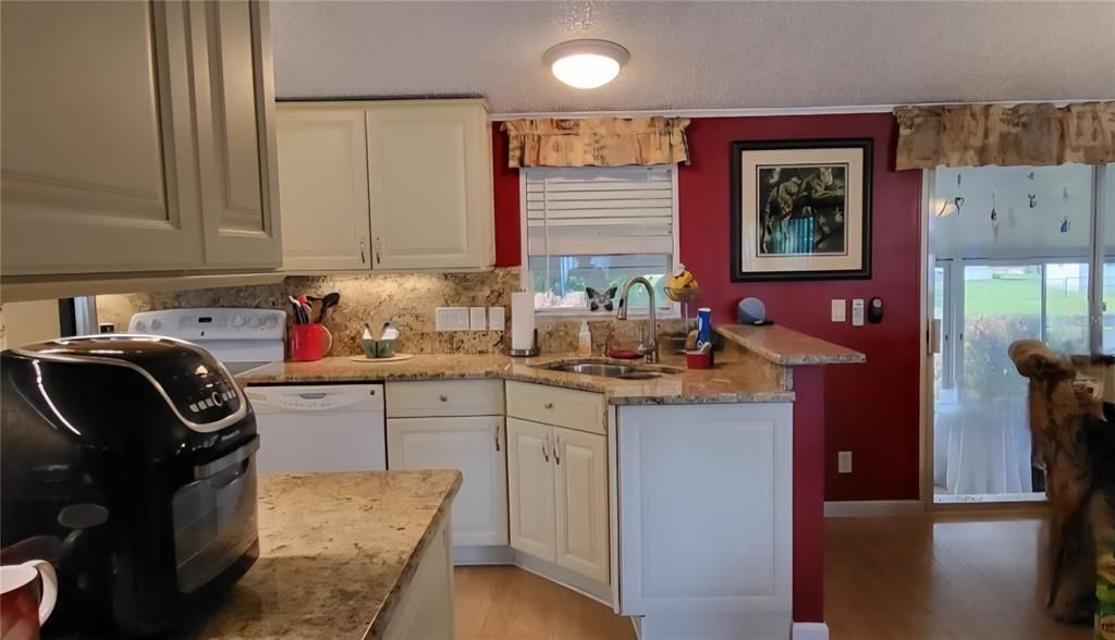 Interior, Kitchen, Wood Texture Flooring