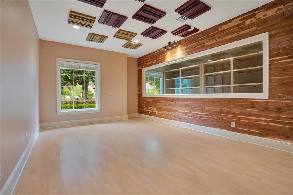 Empty room, Interior, Wood Texture Flooring, Wooden Walls