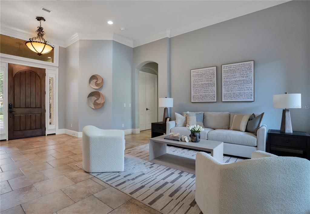 Interior, Living room, Pendant Lights, Recessed Lighting