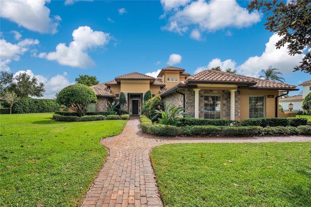 Backyard, Exterior, Facade, Mediterranean