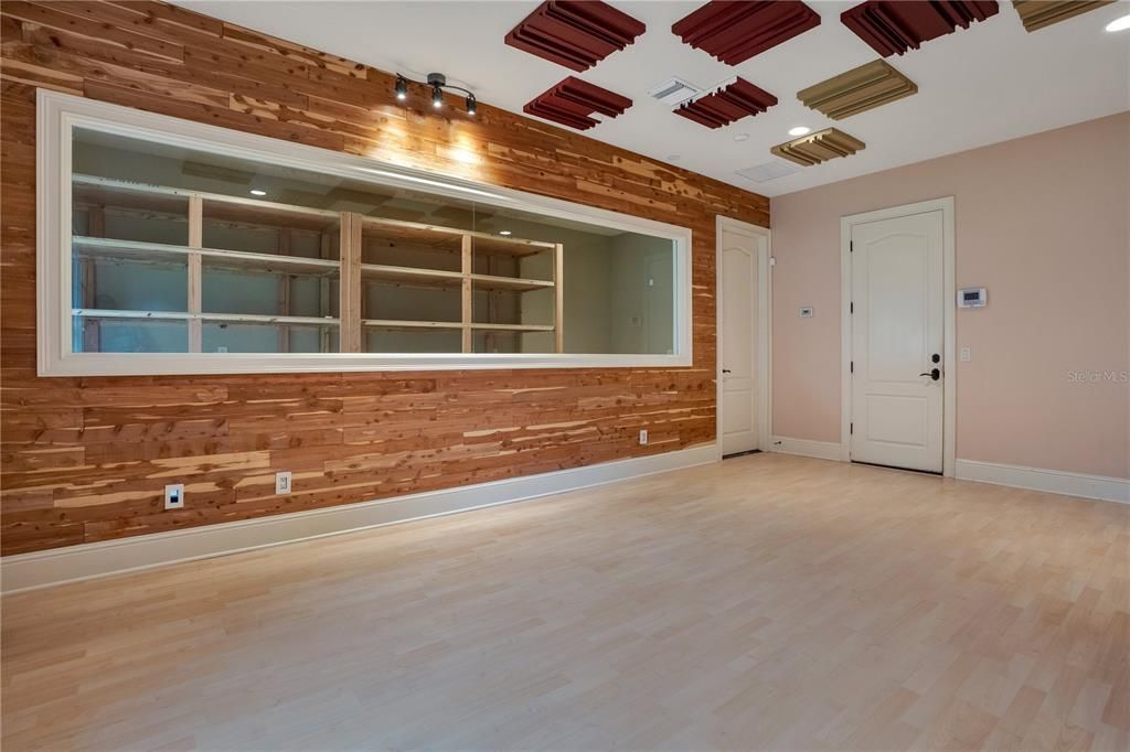 Empty room, Interior, Wood Texture Flooring, Wooden Walls