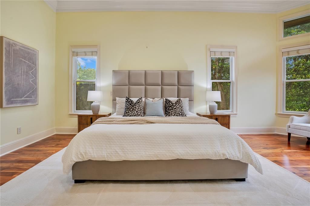 Bedroom, Interior, Wood Texture Flooring
