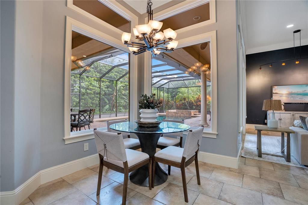 Chandelier, Dining room, Glass Ceilings, Interior, Recessed Lighting, Sun Room
