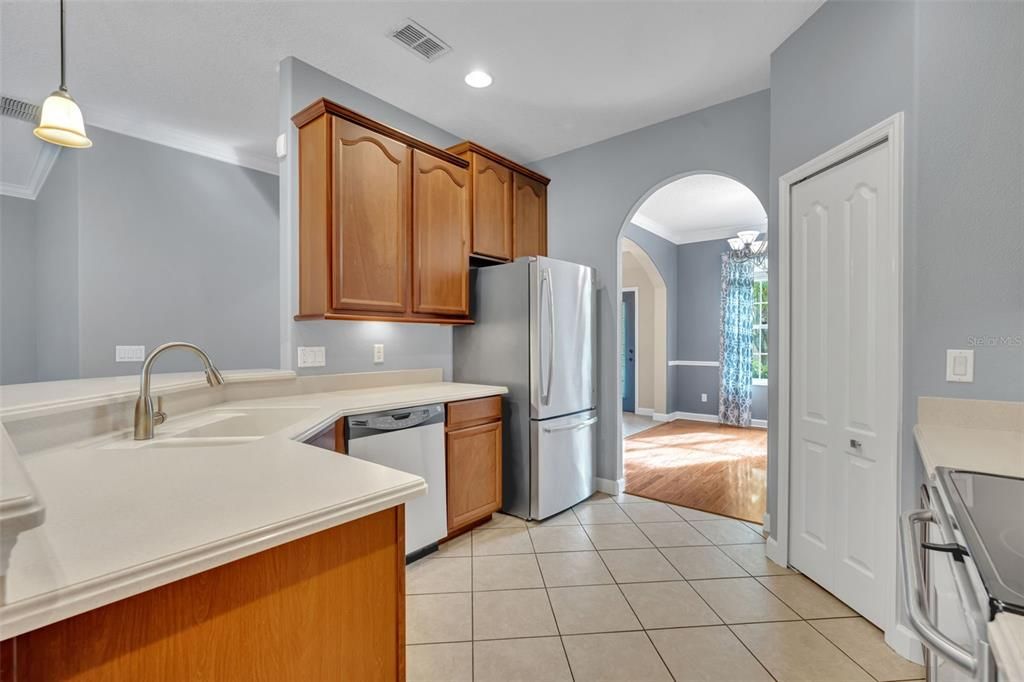 Interior, Kitchen, Pendant Lights, Recessed Lighting