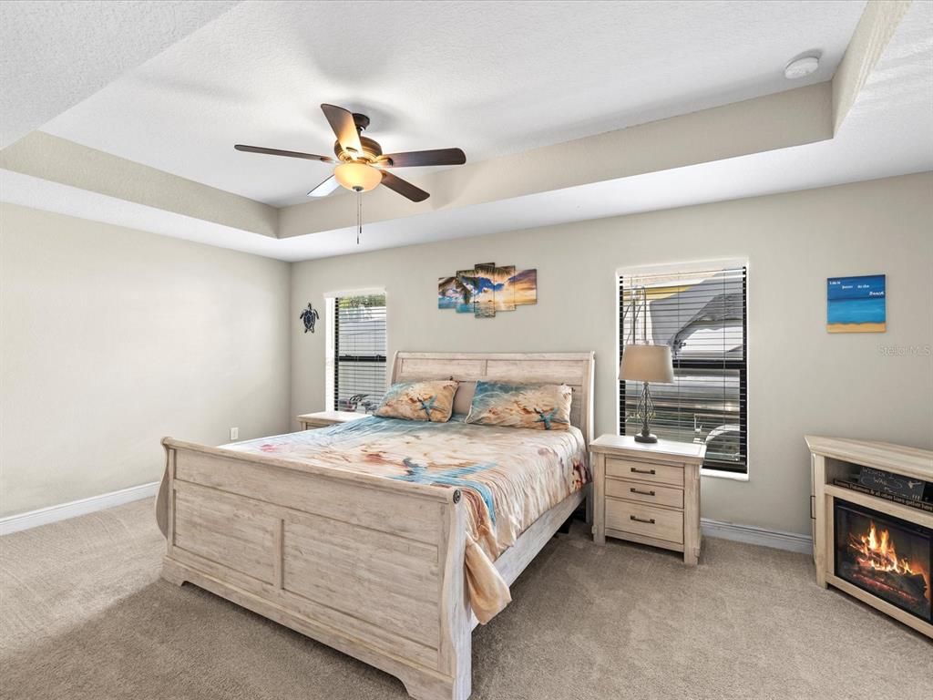 Bedroom, Fireplace, Interior
