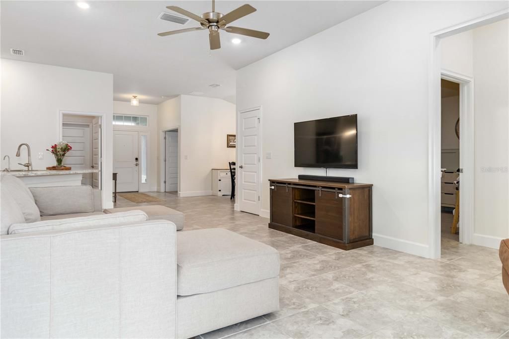 Interior, Living room, Recessed Lighting