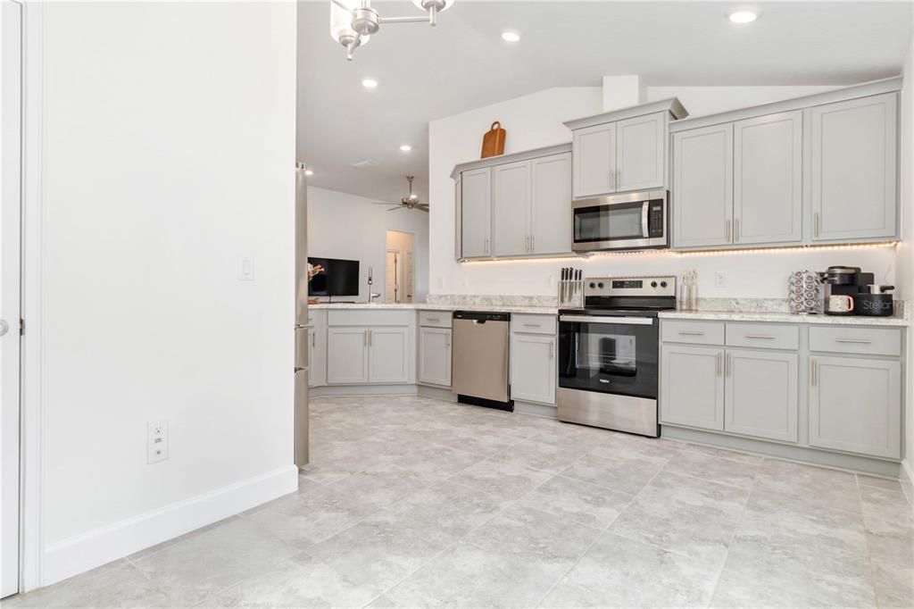 Interior, Kitchen, Recessed Lighting, Stainless Steel Appliances
