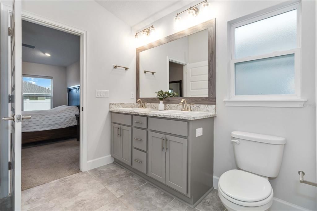 Bathroom, Bedroom, Dual Sink Vanities, Interior, Recessed Lighting