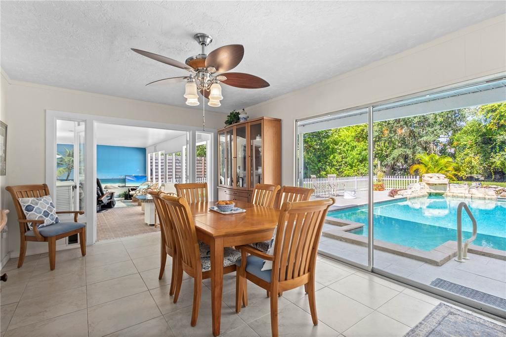 Dining room, Interior, Pool
