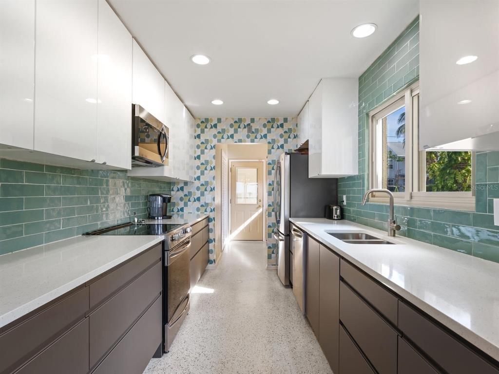 Interior, Kitchen, Recessed Lighting, Stainless Steel Appliances