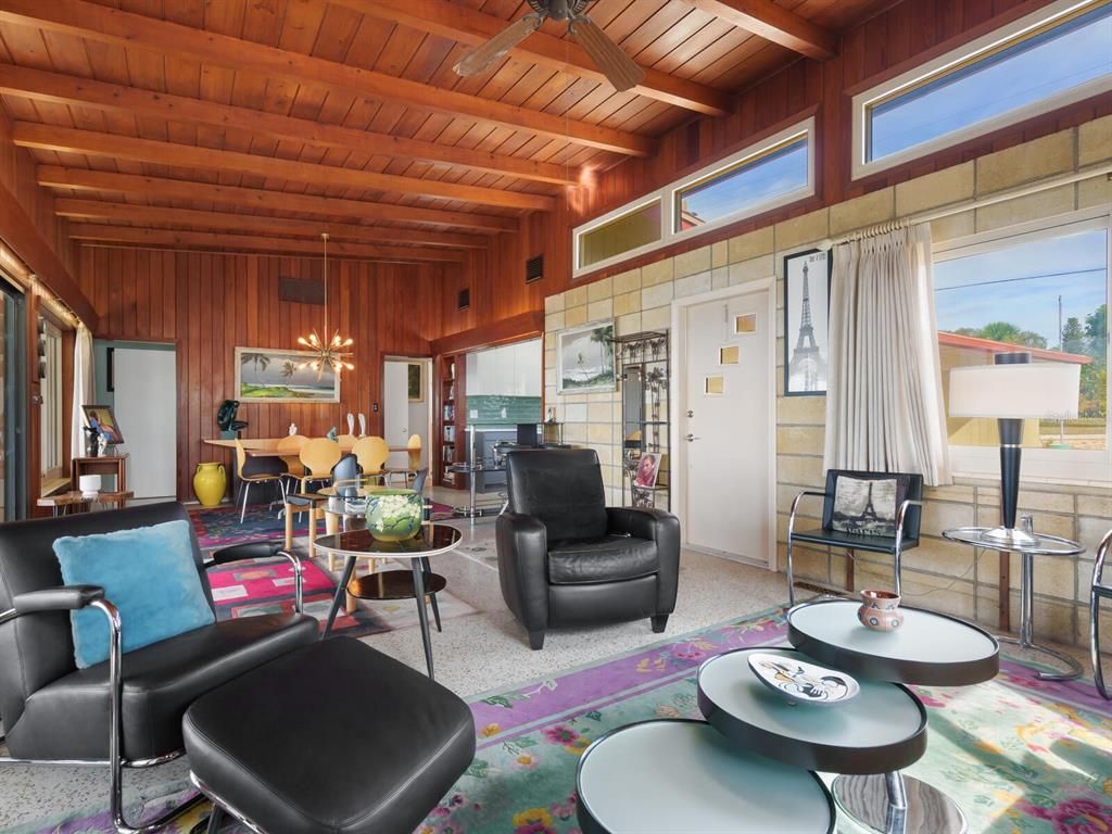 Dining room, Interior, Living room, Wooden Beams, Wooden Ceilings