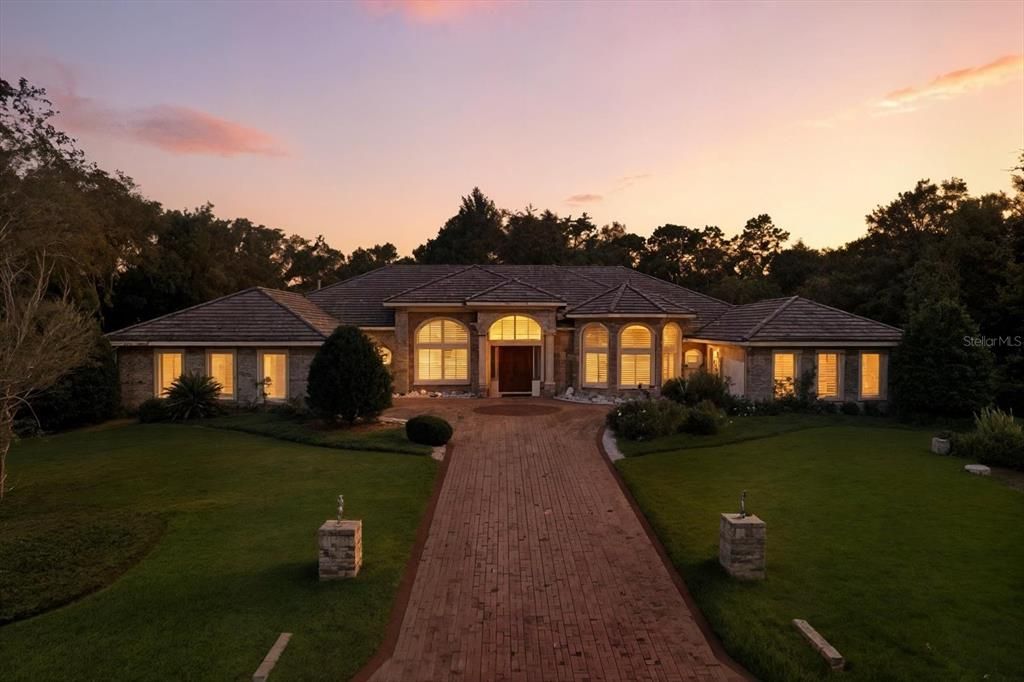Backyard, Exterior, Facade, Mediterranean