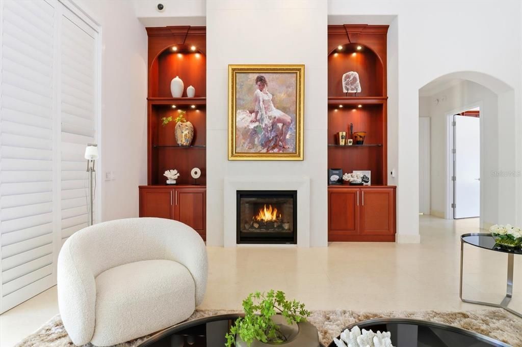 Fireplace, Interior, Recessed Lighting