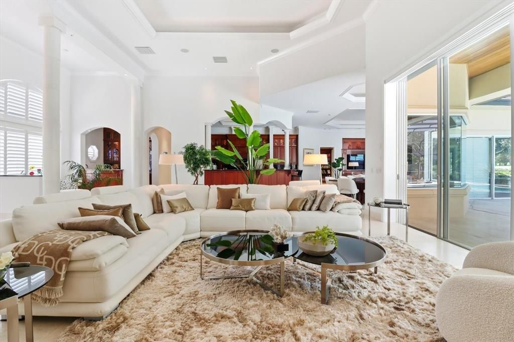 Interior, Living room, Recessed Lighting