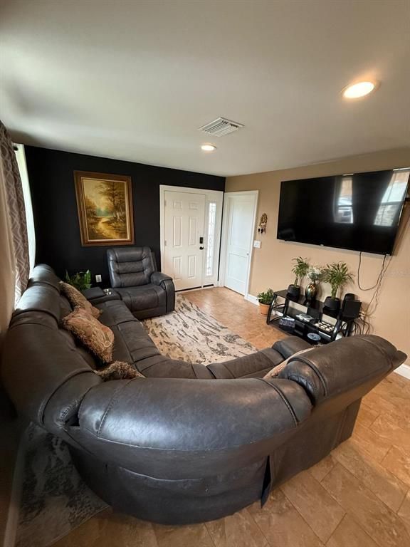 Interior, Living room, Recessed Lighting