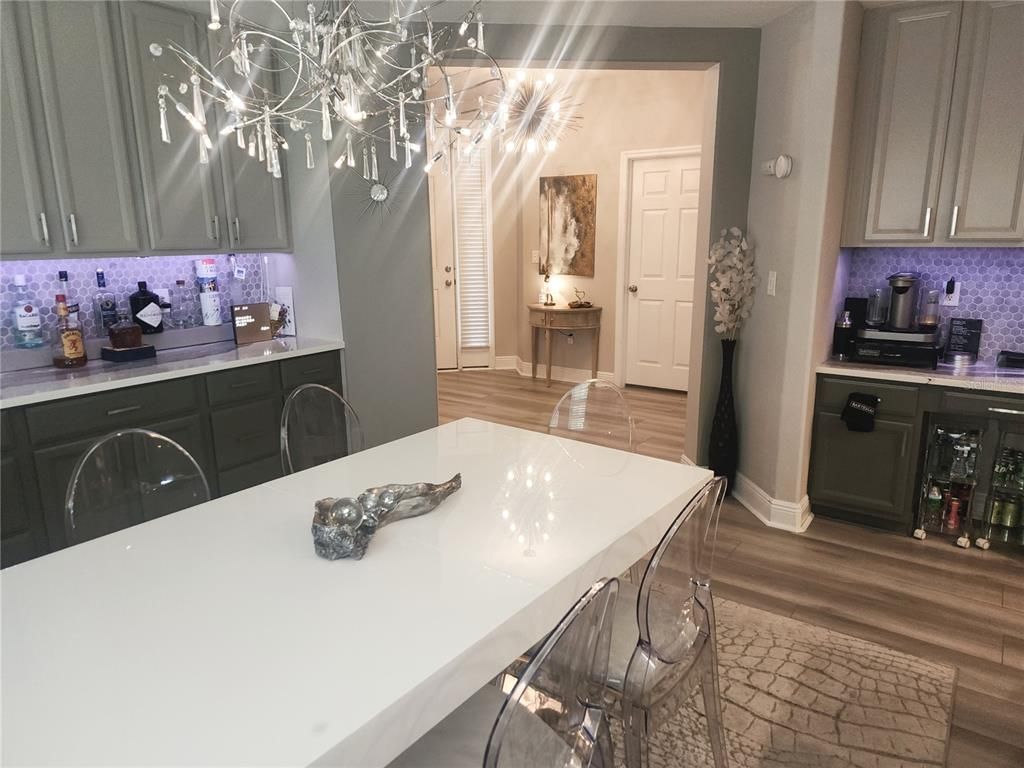 Interior, Kitchen, Wood Texture Flooring