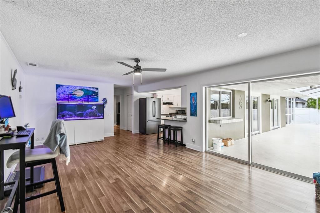 Interior, Kitchen, Wood Texture Flooring