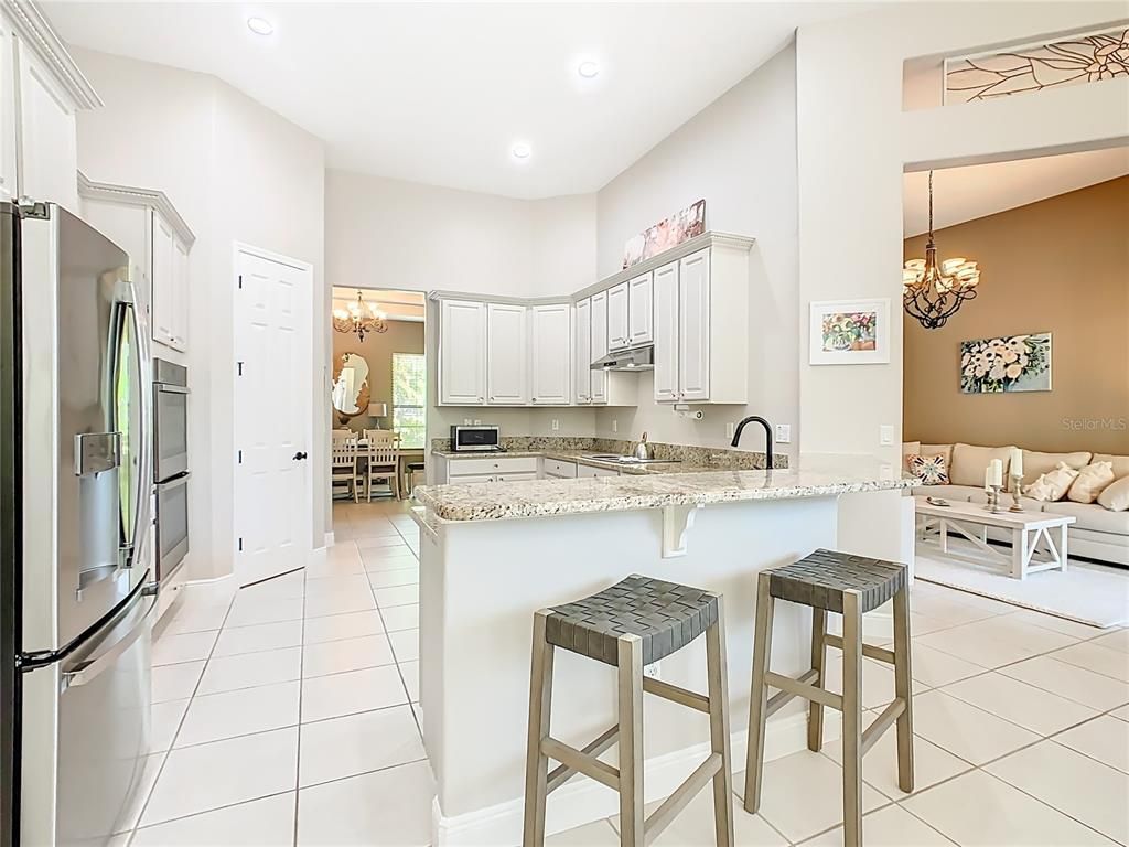 Chandelier, Interior, Kitchen, Living room, Recessed Lighting