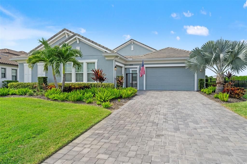 Attached, Backyard, Exterior, Facade, Mediterranean