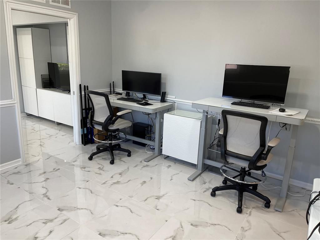 Home Office, Interior, Marble